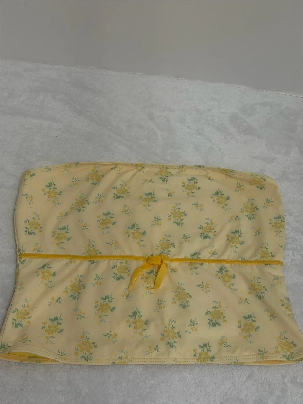 Frankie’s Bikinis Yellow Floral Set Size M and L